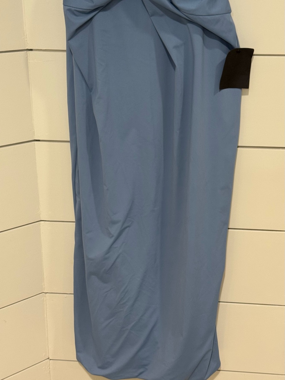NEW Lulus Mesmerizing Reputation Slate Blue Twist-Front Bodycon Midi Dress XL - Picture 6 of 9
